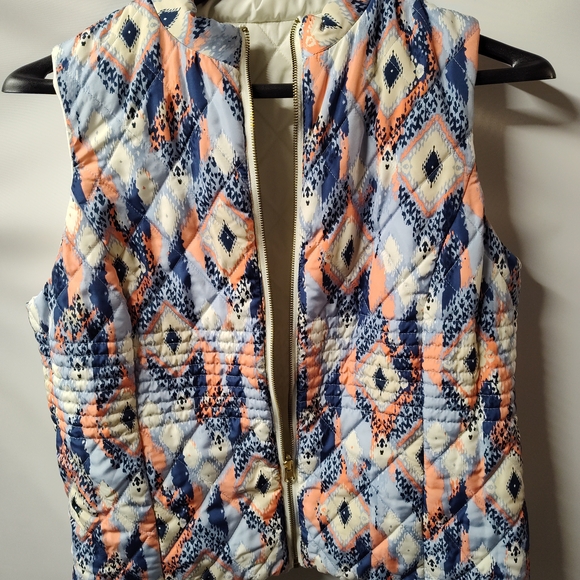 Ruby Rd. Ivory Quilted Vest Reversible - Picture 3 of 4